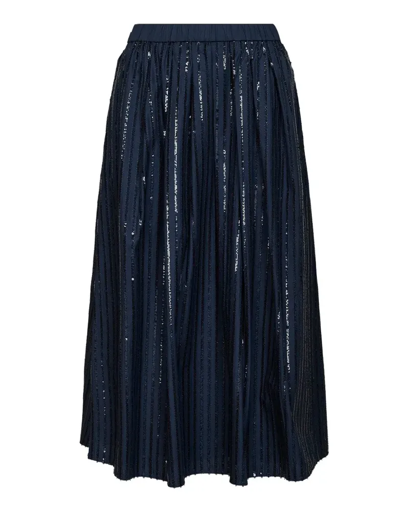 Max Mara sequin-embellished pleated midi skirt - Blau Blau
