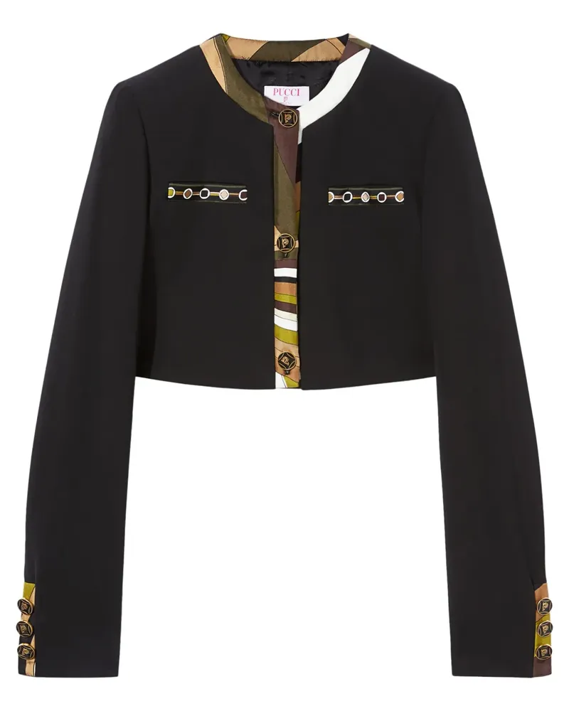 Emilio Pucci Jacke mit Vivara-Print - Schwarz Schwarz