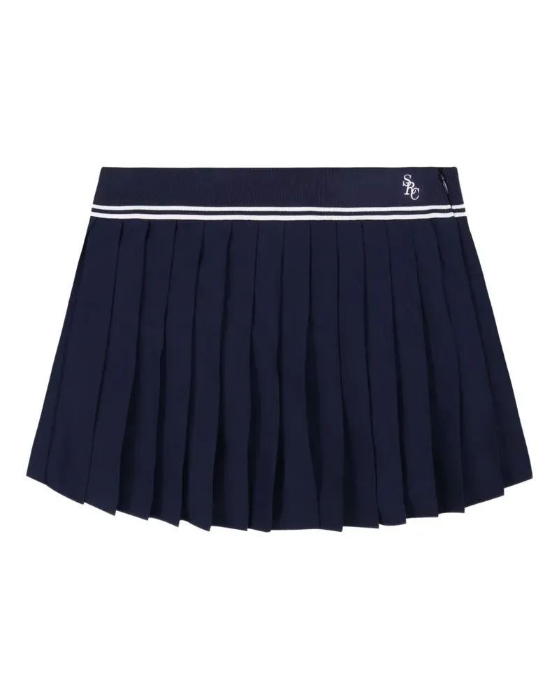 SPORTY & RICH pleated mini skirt - Blau Blau