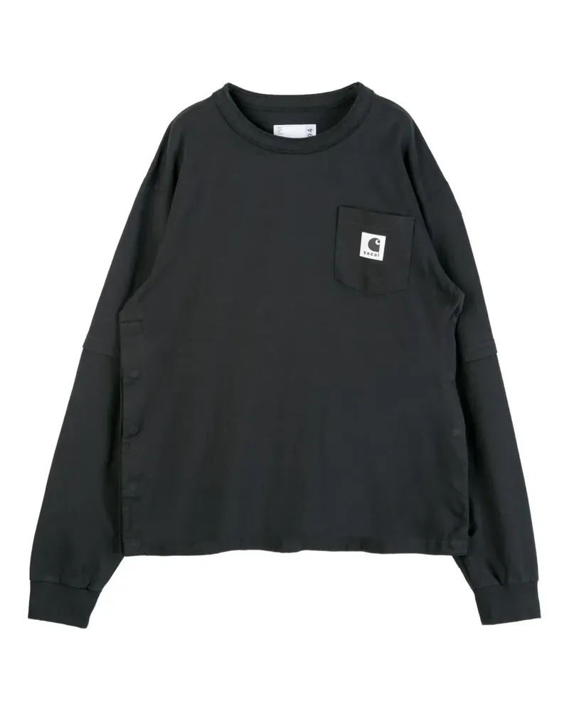 Carhartt WIP Sacai pocket-detail T-shirt - Schwarz Schwarz