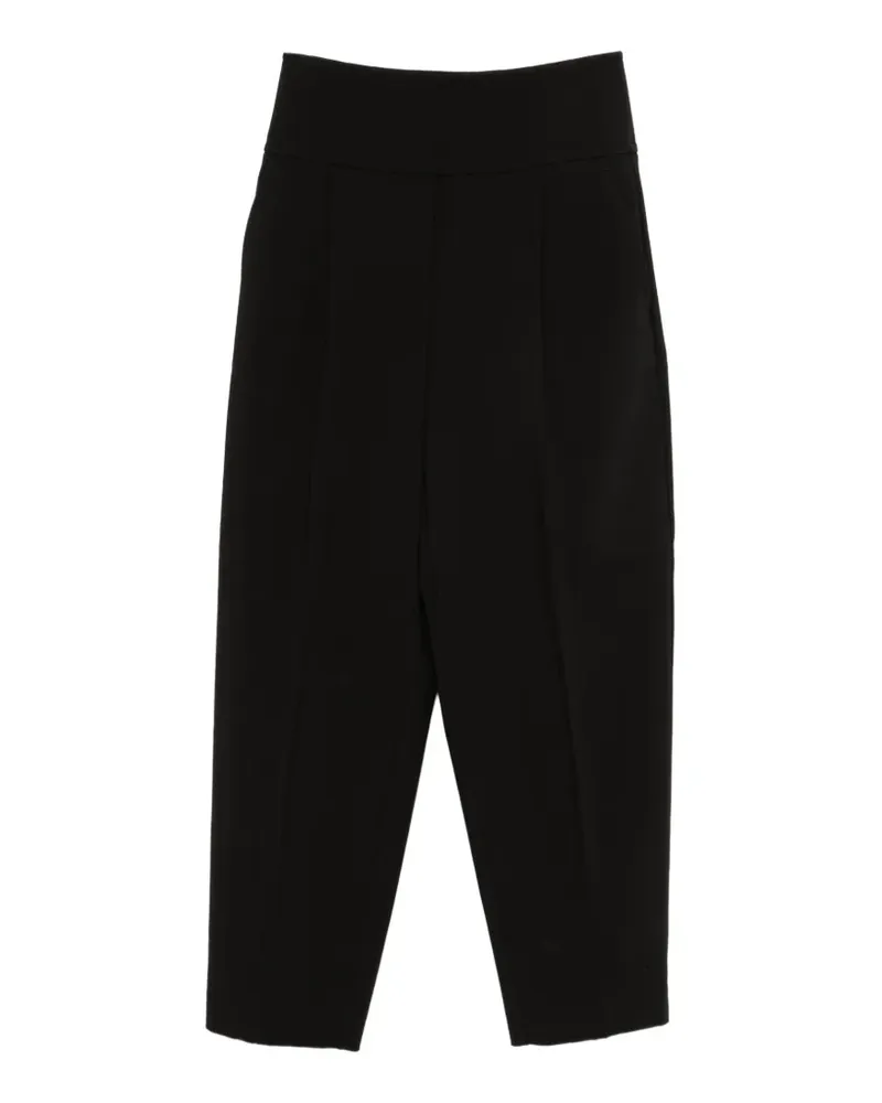 Essentiel High-Waist-Hose mit Bundfalten - Schwarz Schwarz