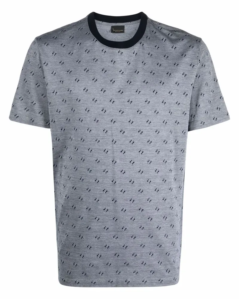 Billionaire T-Shirt mit Logo-Print - Blau Blau