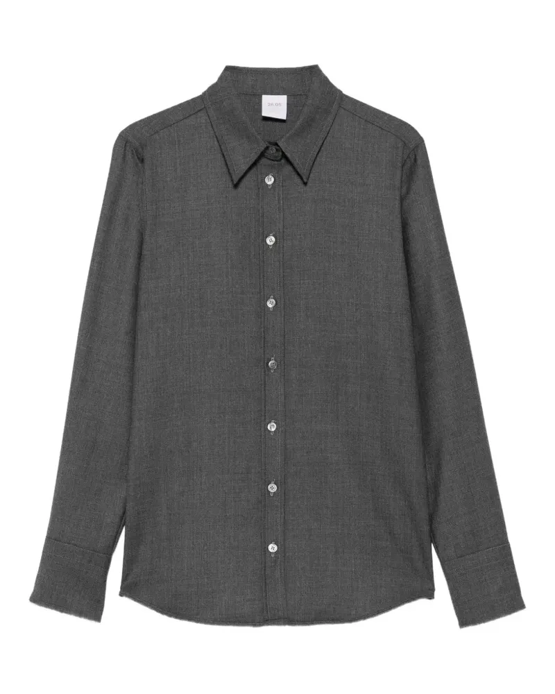 Caliban button-up long-sleeve shirt - Grau Grau