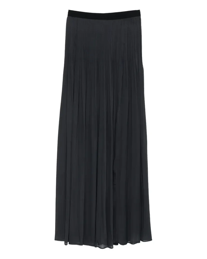 Semicouture Rock mit Falten - Schwarz Schwarz