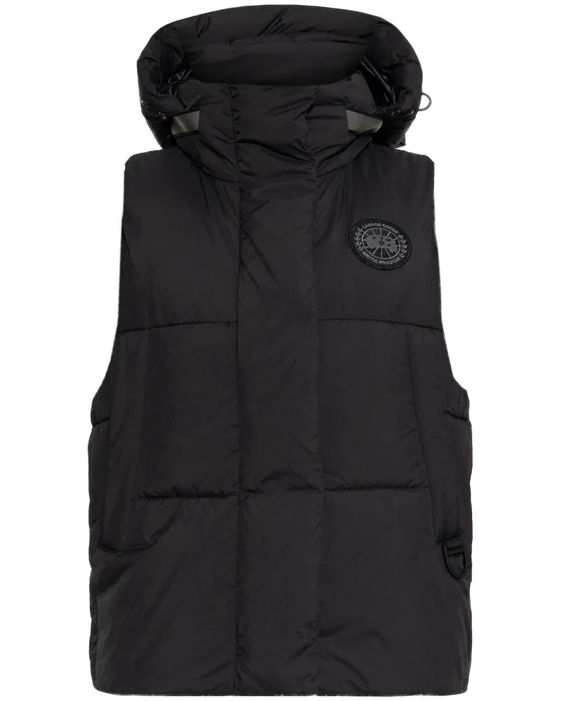 Canada Goose Weste mit Logo-Patch - Schwarz Schwarz