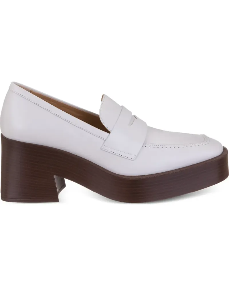 TOD'S Klassische Loafer 75mm - Weiß Weiß