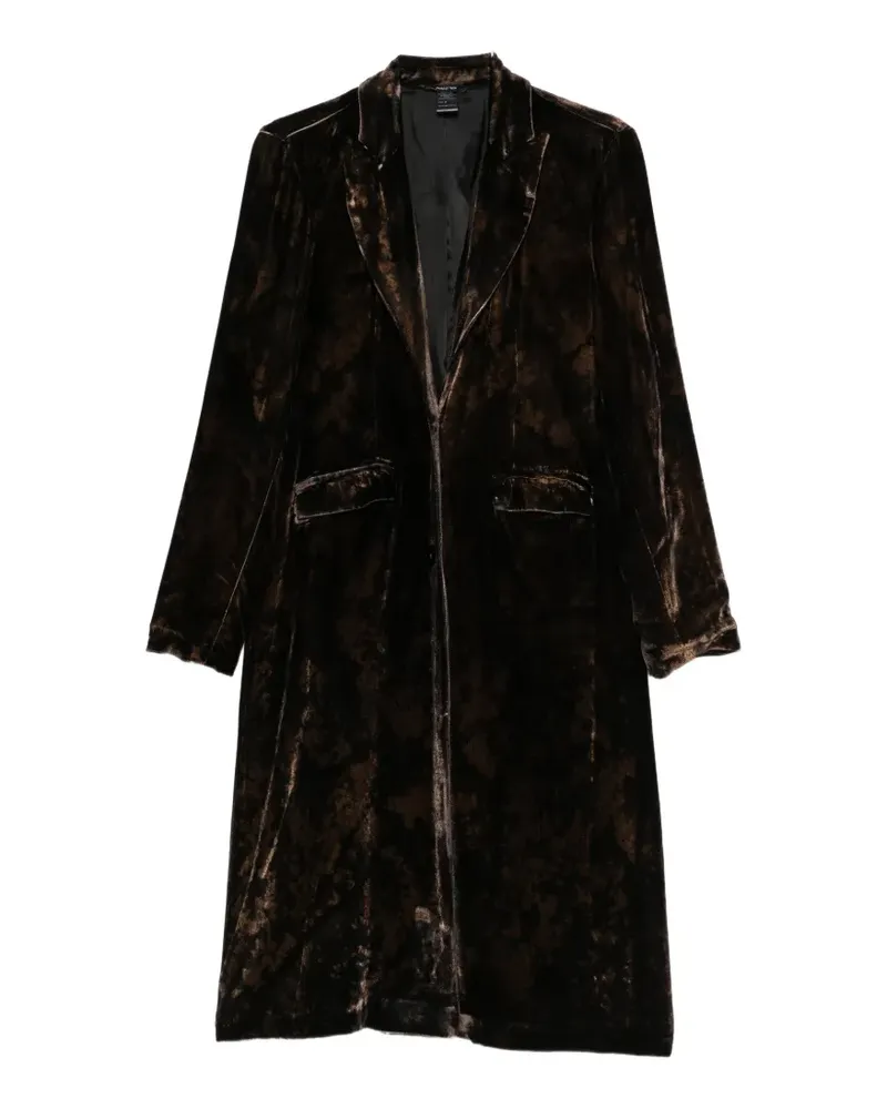 Avant Toi velvet single-breasted coat - Grün Grün