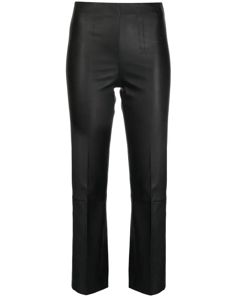 By Malene Birger Florentina Cropped-Lederhose Schwarz