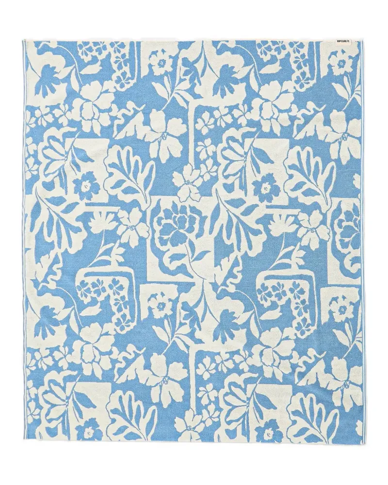 Rip Curl floral-print beach towel - Blau Blau