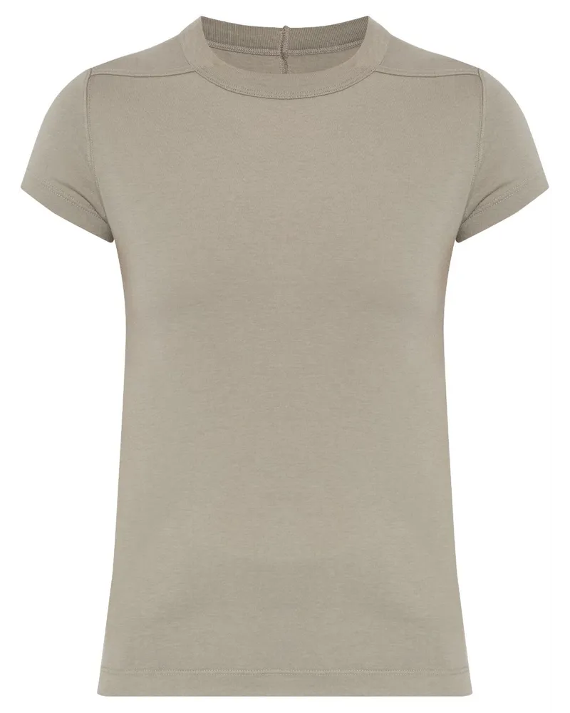 Rick Owens Level Cropped-T-Shirt Grau