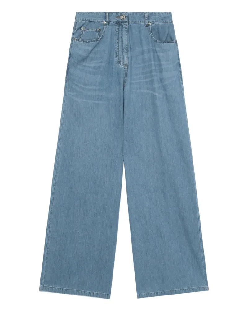 JUUN.J Weite High-Waist-Jeans - Blau Blau