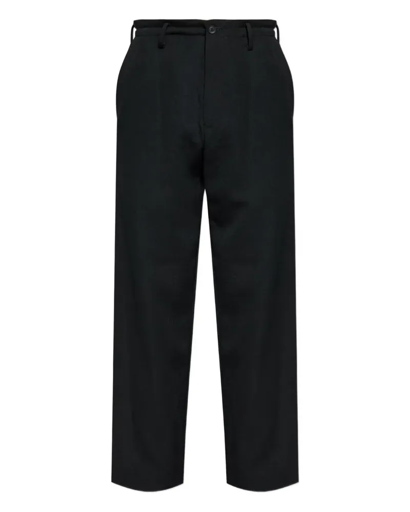 Yohji Yamamoto Hose aus Gabardine - Schwarz Schwarz