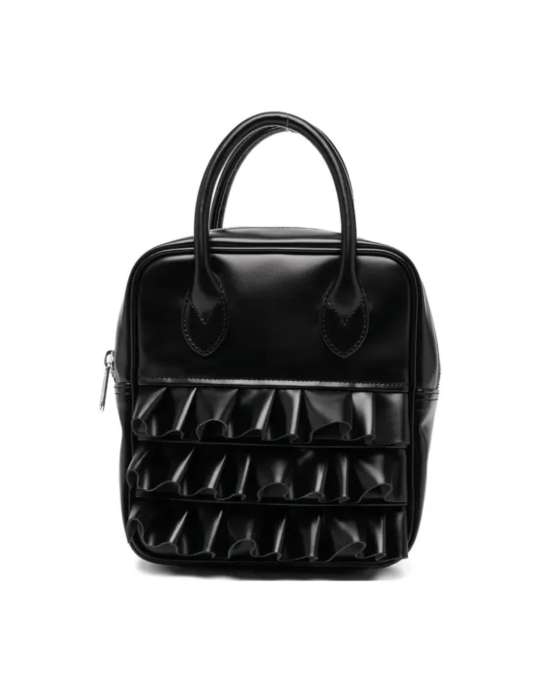 Comme des Garçons Handtasche mit Rüschen - Schwarz Schwarz
