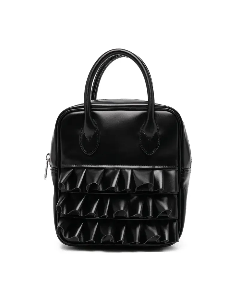 Comme des Garçons Handtasche mit Rüschen - Schwarz Schwarz