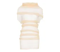Transparent Tube ribbed top - Nude