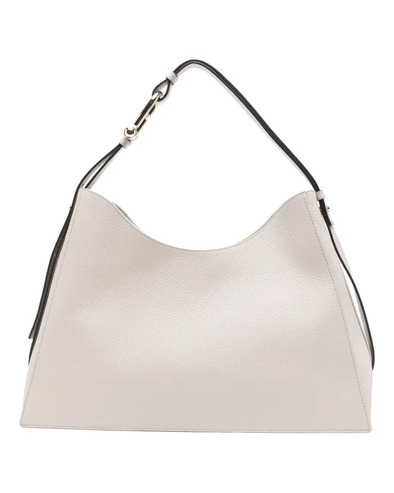 Furla Schultertasche mit abgerundetem Saum - Grau Grau