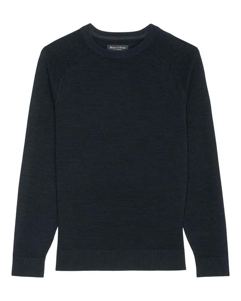 Marc O'Polo Gerippter Pullover - Blau Blau