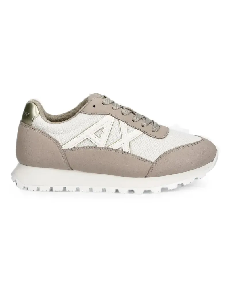 Armani Exchange Sneakers mit Logo-Patch - Nude Nude
