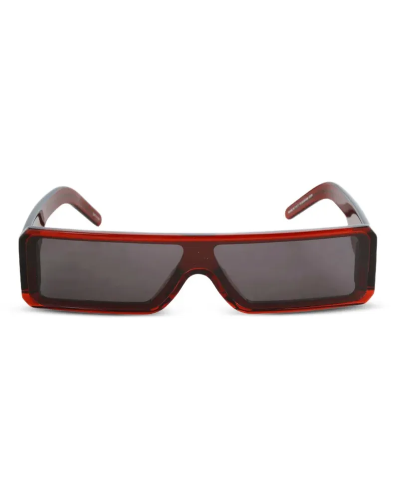 Rick Owens Eckige Geth Sonnenbrille - Rot Rot