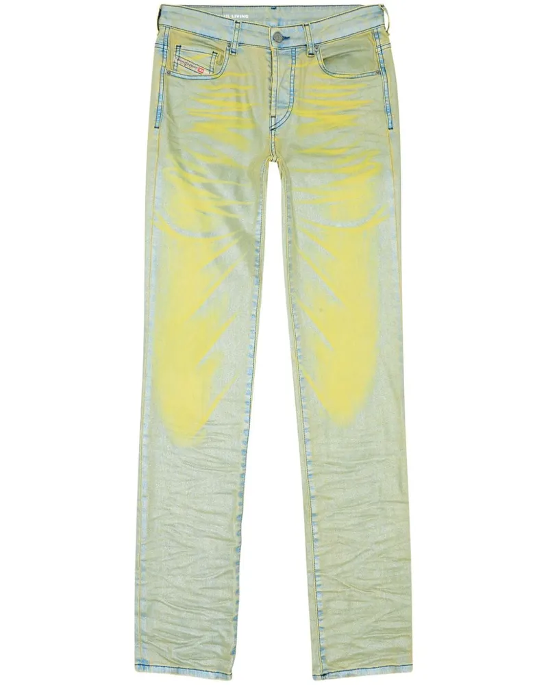 Diesel 1989 D-Mine-S Straight-Leg-Jeans - Gelb Gelb