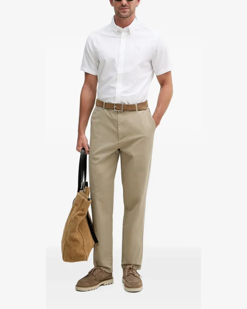 Barbour belt-loops trousers - Nude Nude