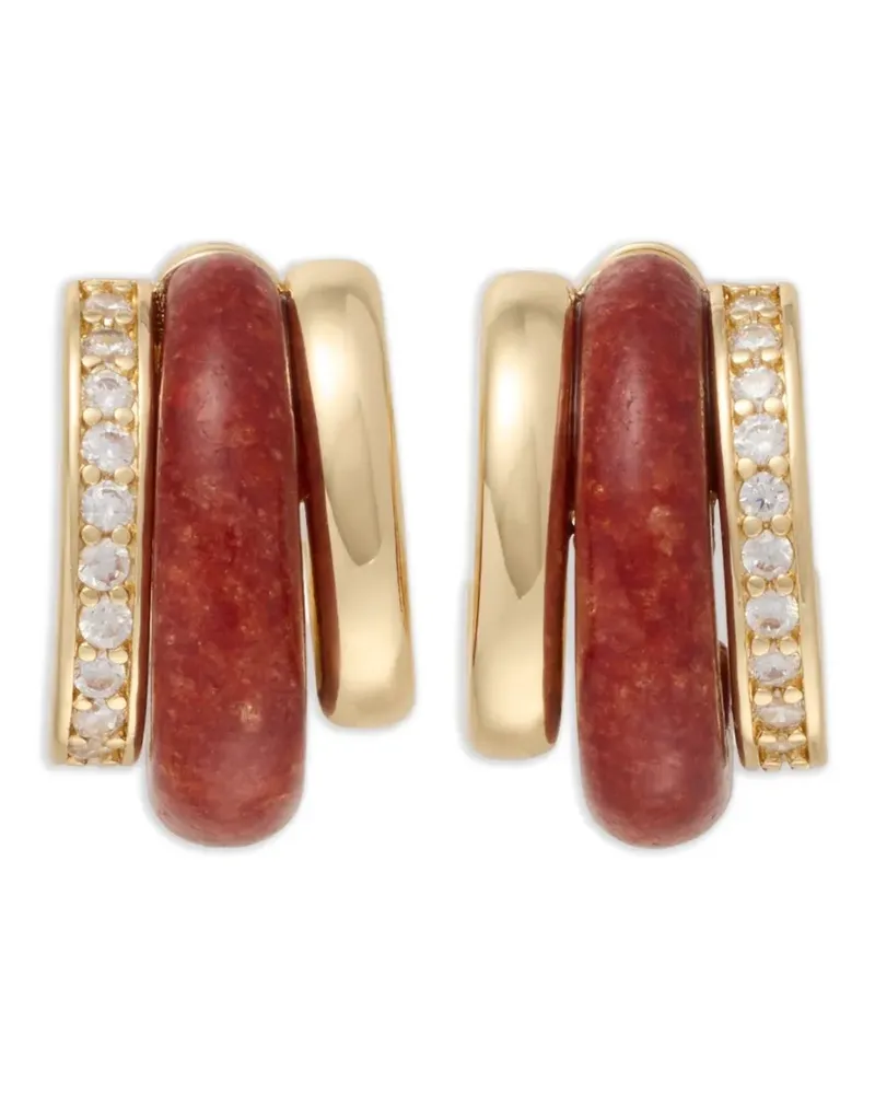 Roxanne Assoulin The Stone Huggie earrings - Gold Gold