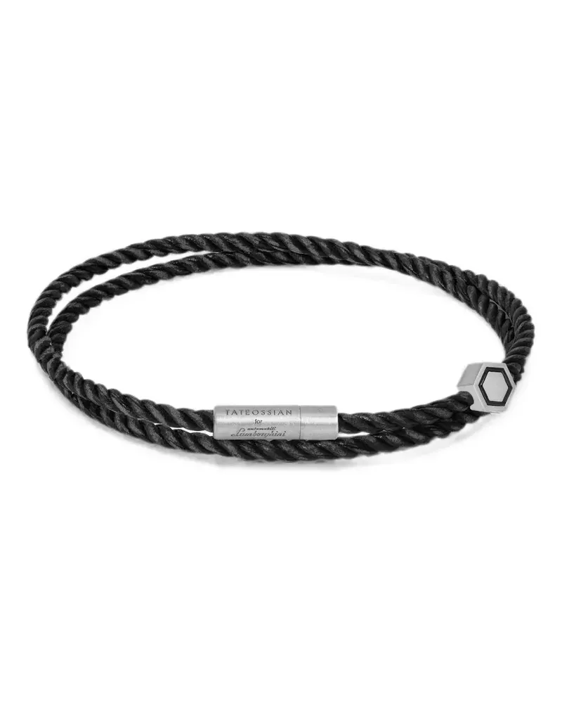 Tateossian double-wrap rope bracelet - Silber Silber