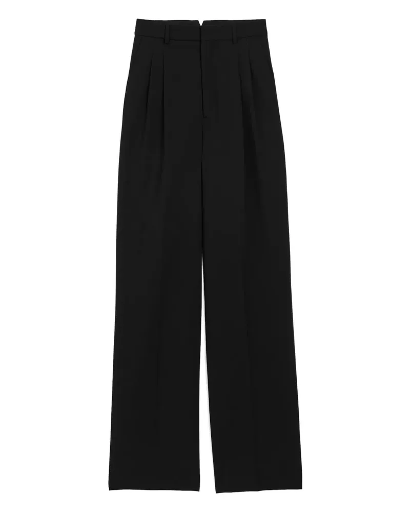 AMI Paris high-waist pleated tailored trousers - Schwarz Schwarz