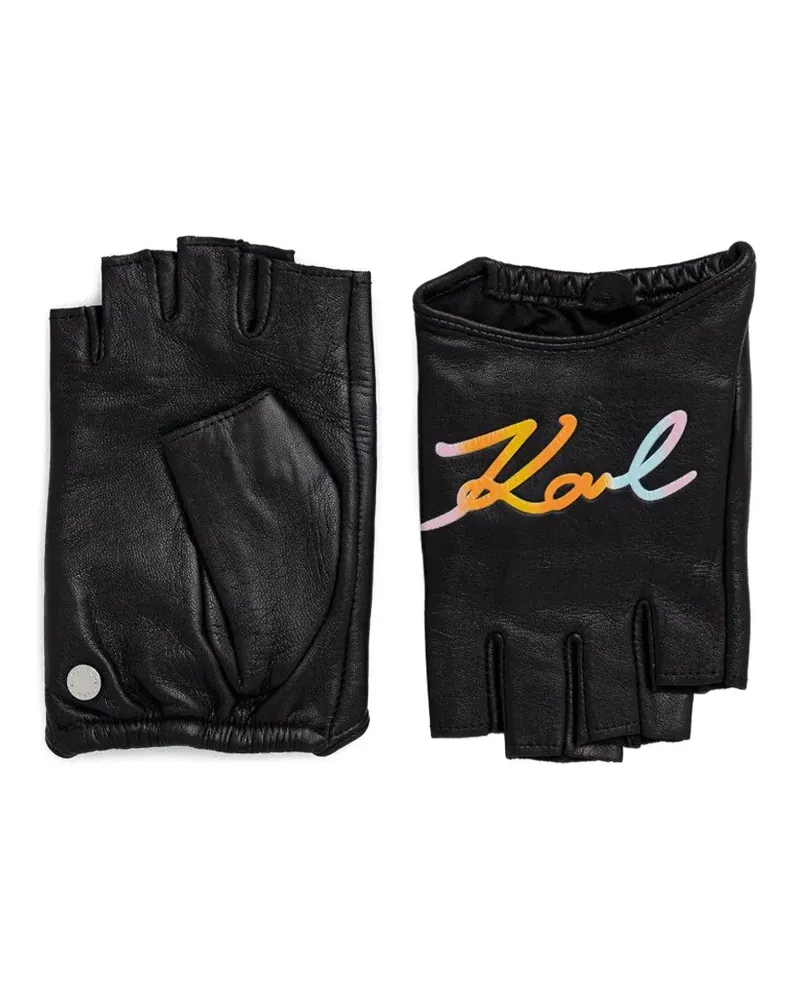 Karl Lagerfeld K/Swing Handschuhe ohne Handfläche - Schwarz Schwarz