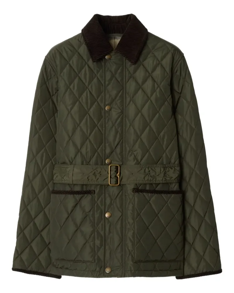 Burberry Steppjacke mit Rautenmuster - Grün Grün