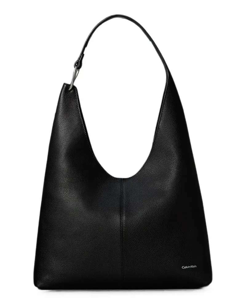 Calvin Klein medium Slouchy grained-effect shoulder bag - Schwarz Schwarz
