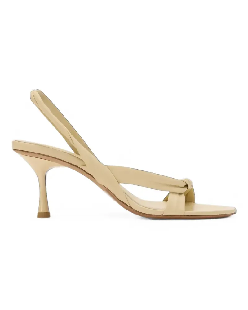 Studio Amelia Geflochtene Siena Slingback-Sandalen - Gelb Gelb