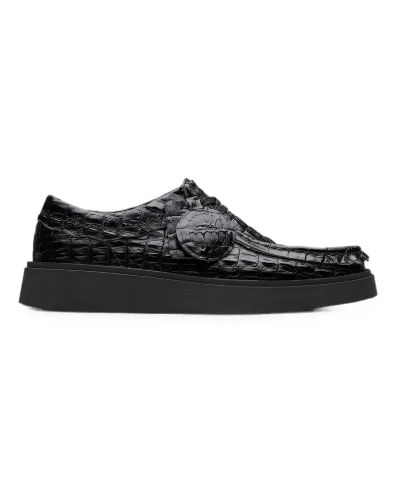 Clarks x Martine Rose Torview croc-effect Derby shoes - Schwarz Schwarz