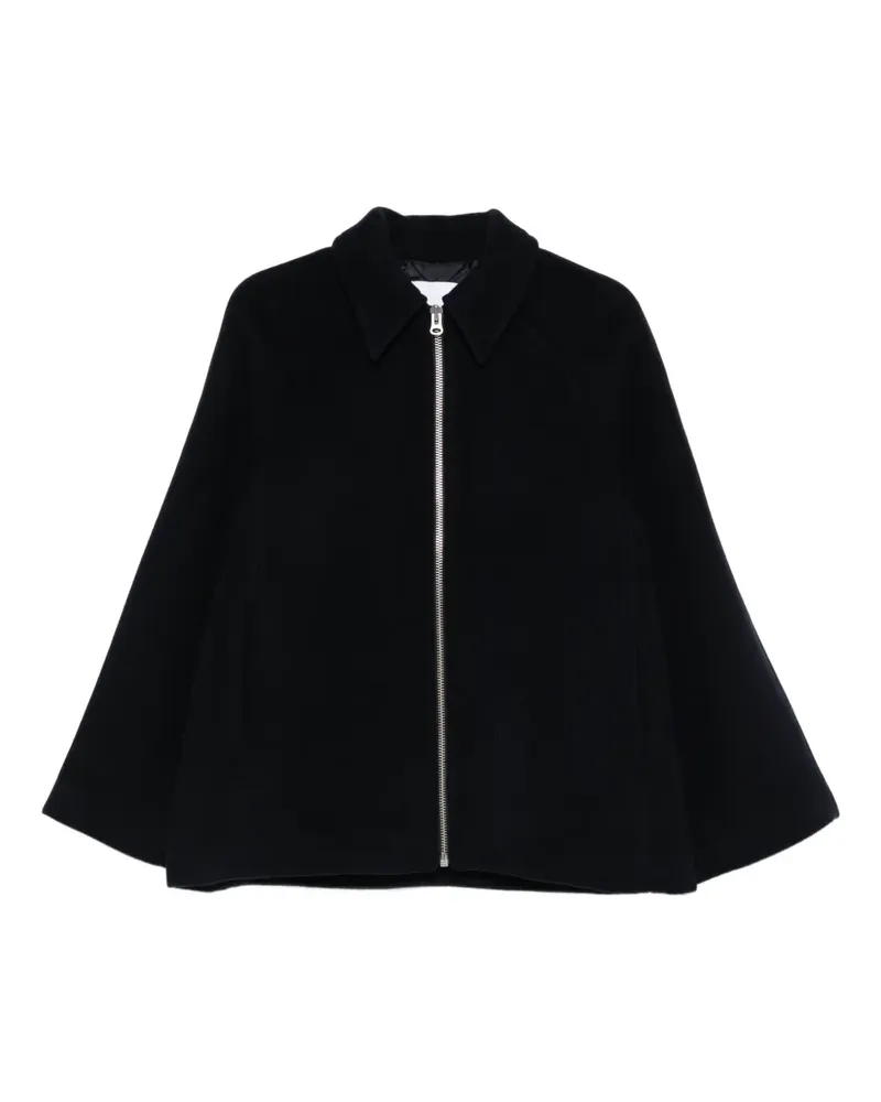 Samsøe & Samsøe Jacke mit spitzem Kragen - Schwarz Schwarz