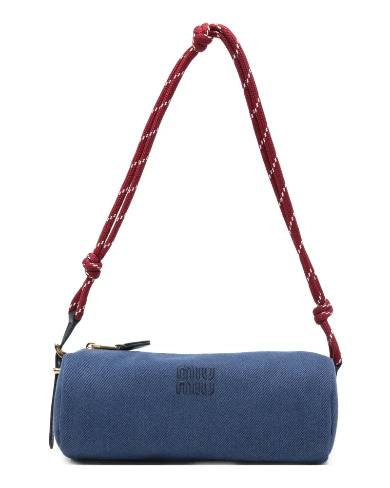 Miu Miu Gabardine rope-strap shoulder bag - Blau Blau