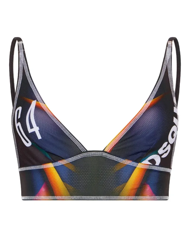 Dsquared2 Ski Leaf Triangel-BH - Schwarz Schwarz