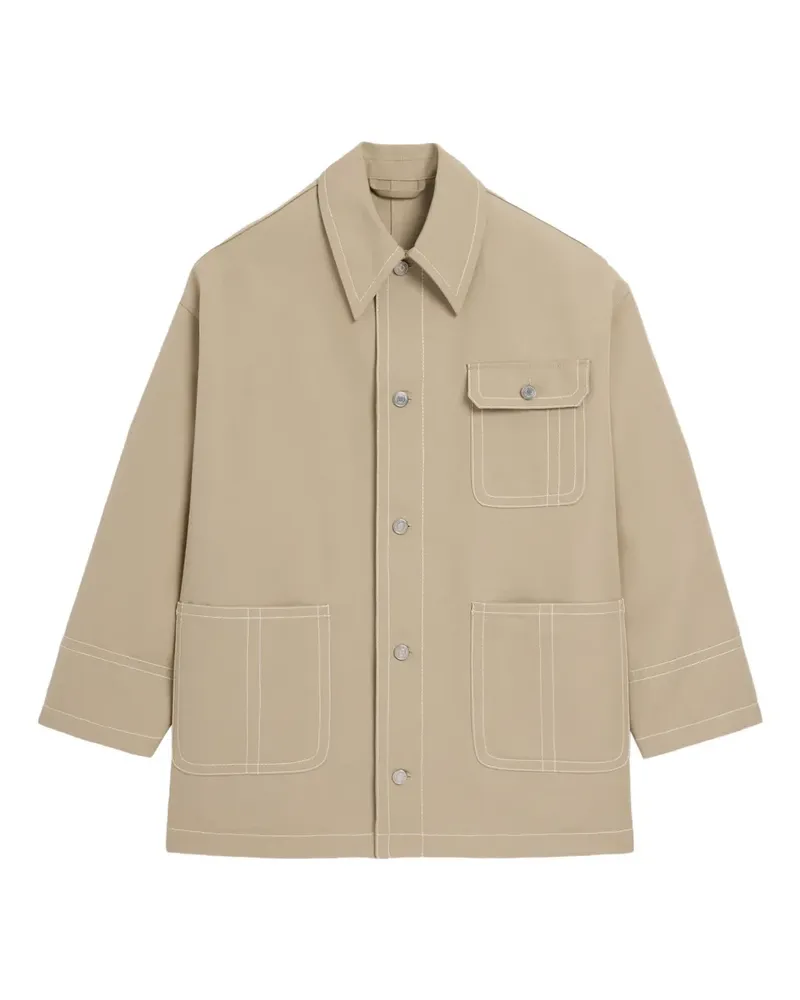 AMI Paris Jacke im Workwear-Look - Nude Nude