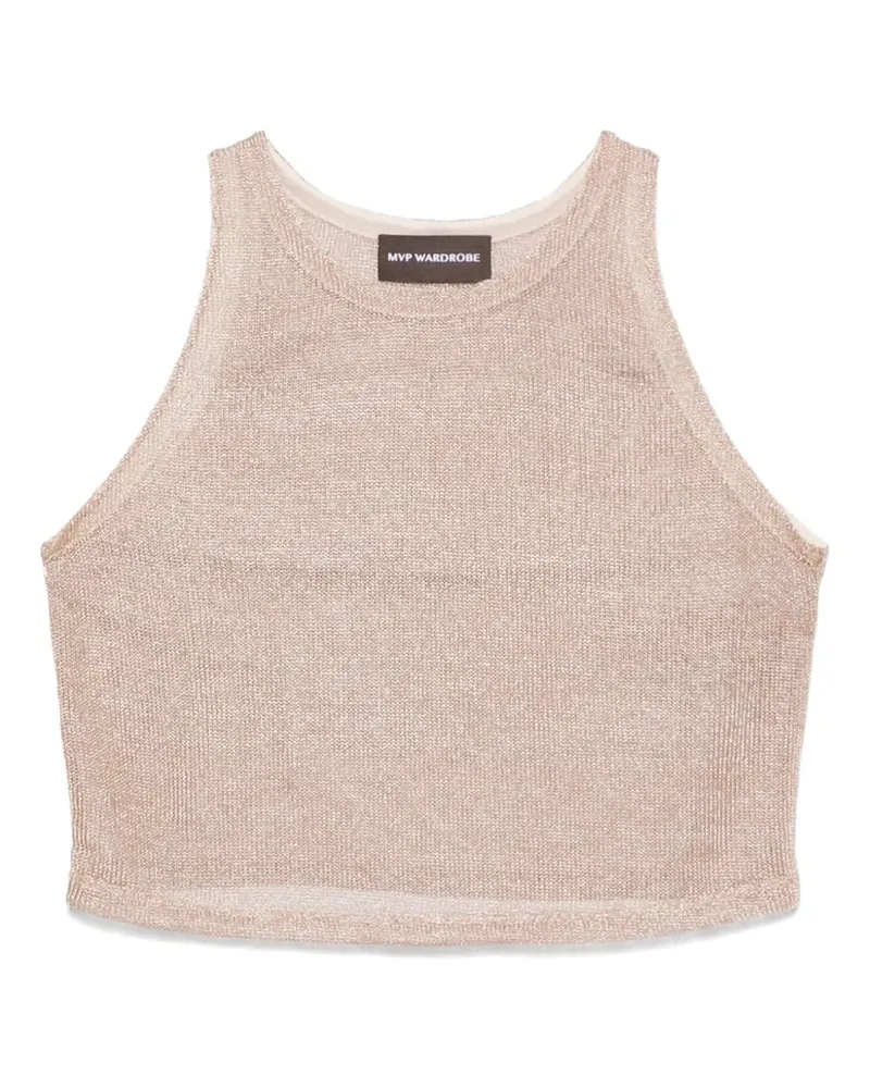 MVP Wardrobe Trägershirt aus Lurex - Braun Braun