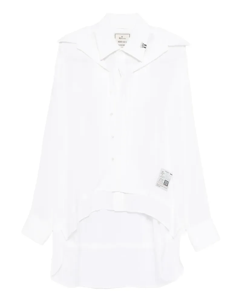 MIHARAYASUHIRO double-layered shirt - Weiß Weiß
