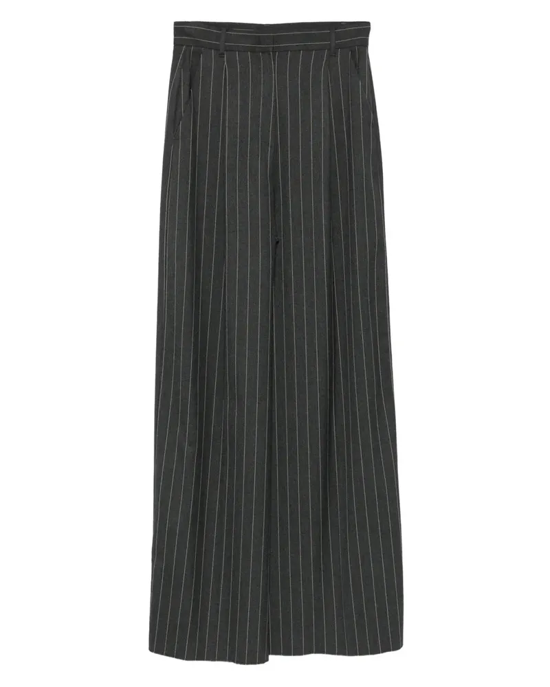 MARELLA Weite Hose mit Nadelstreifen - Grau Grau
