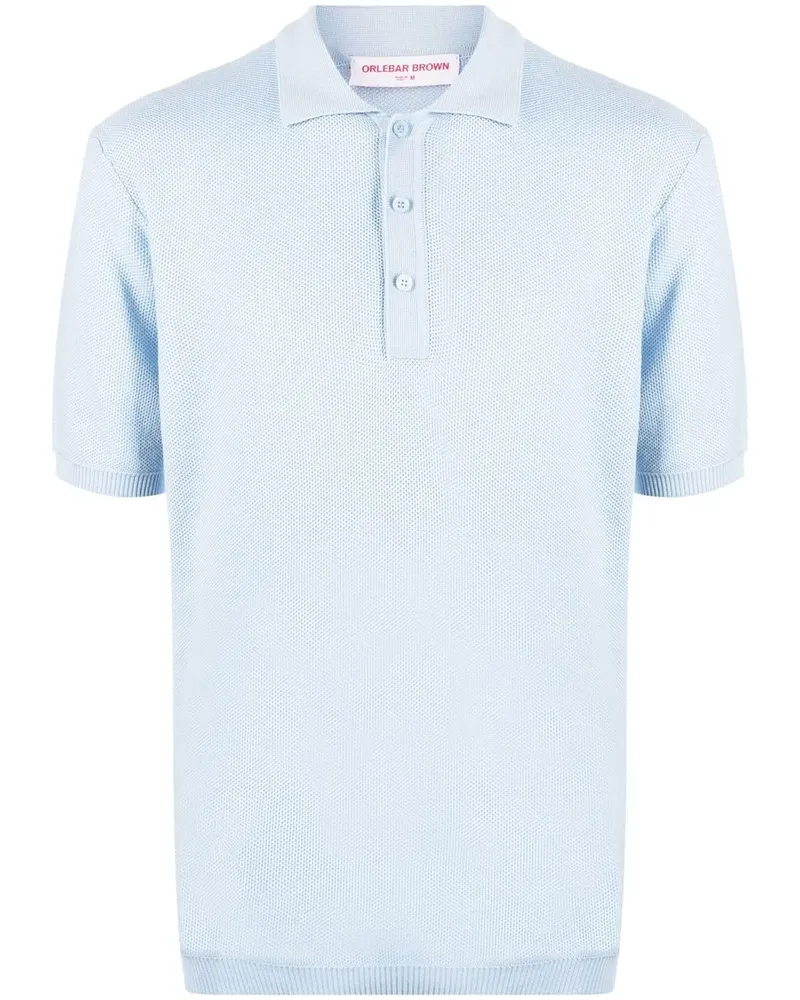 Orlebar Brown Gestricktes Poloshirt - Blau Blau