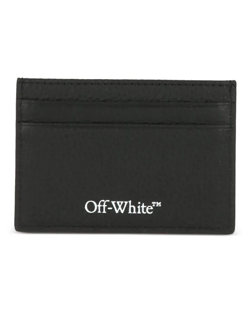 OFF-WHITE logo-print cardholder - Schwarz Schwarz