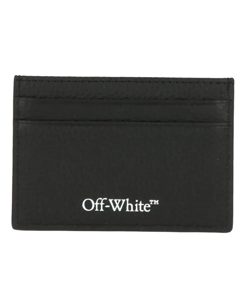 OFF-WHITE logo-print cardholder - Schwarz Schwarz
