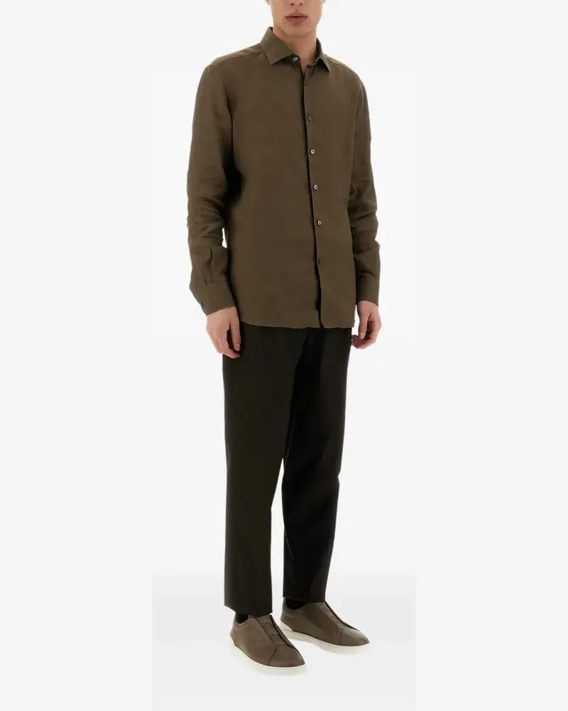 Ermenegildo Zegna Hose mit Bundfalten - Braun Braun