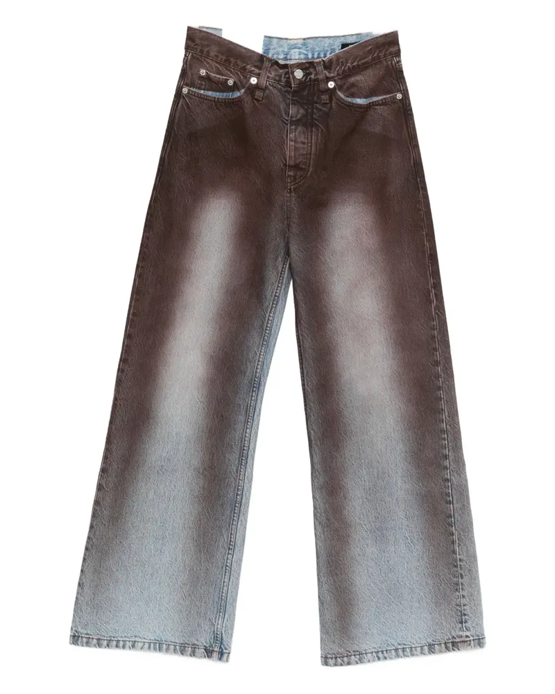 Hope Ausgeblichene Wide-Leg-Jeans - Braun Braun