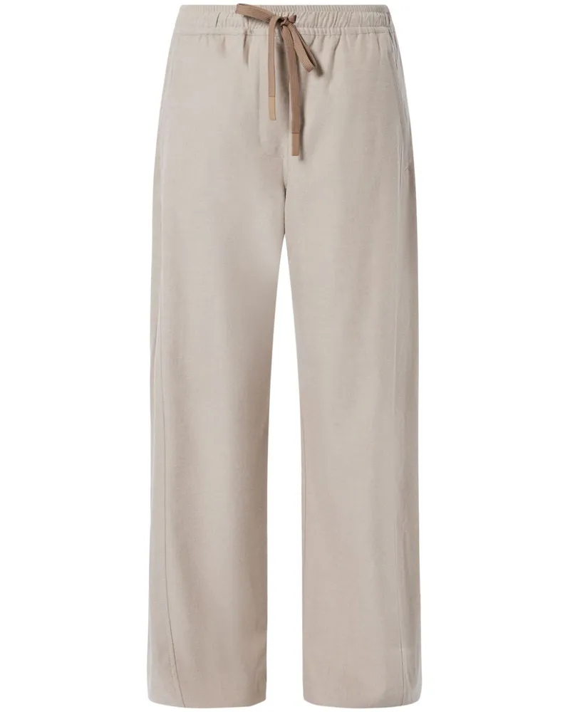 Lacoste Hose aus Flanell - Nude Nude