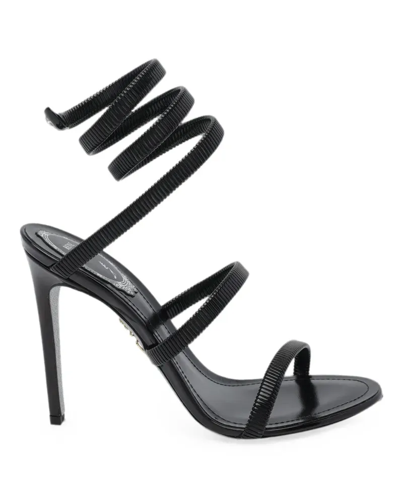 René Caovilla Juniper wrap-around sandals - Schwarz Schwarz