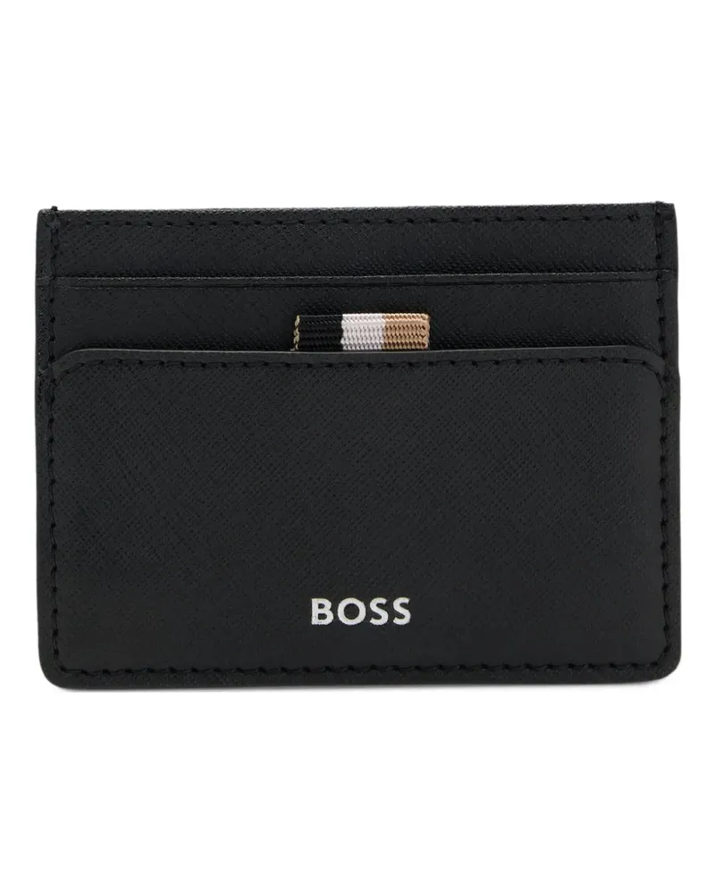 HUGO BOSS Kartenetui aus Faux-Leder - Schwarz Schwarz