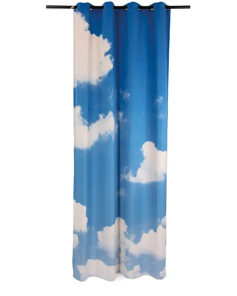 Seletti Duschvorhang mit Wolken-Print - Blau Blau