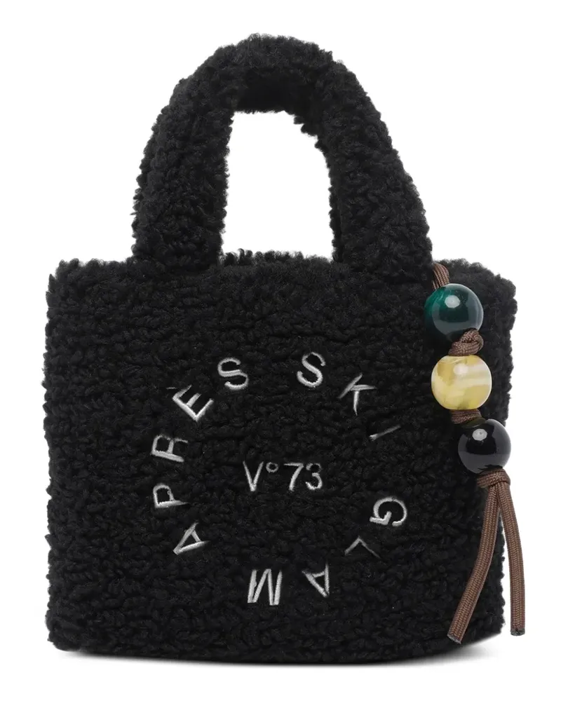 V°73 Ski Glam Tote Bag mit Logo-Stickerei - Schwarz Schwarz